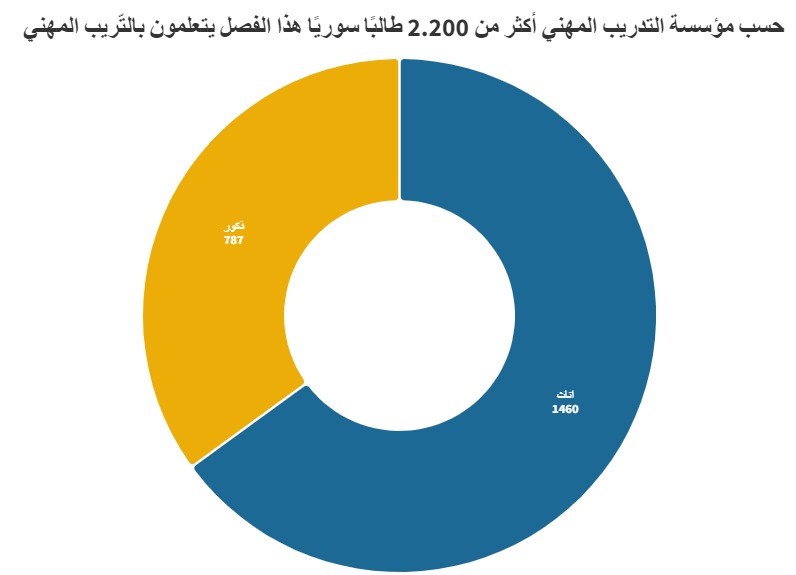2247 طالباً سورياً يخضعون هذا الفصل للتدريب المهني 