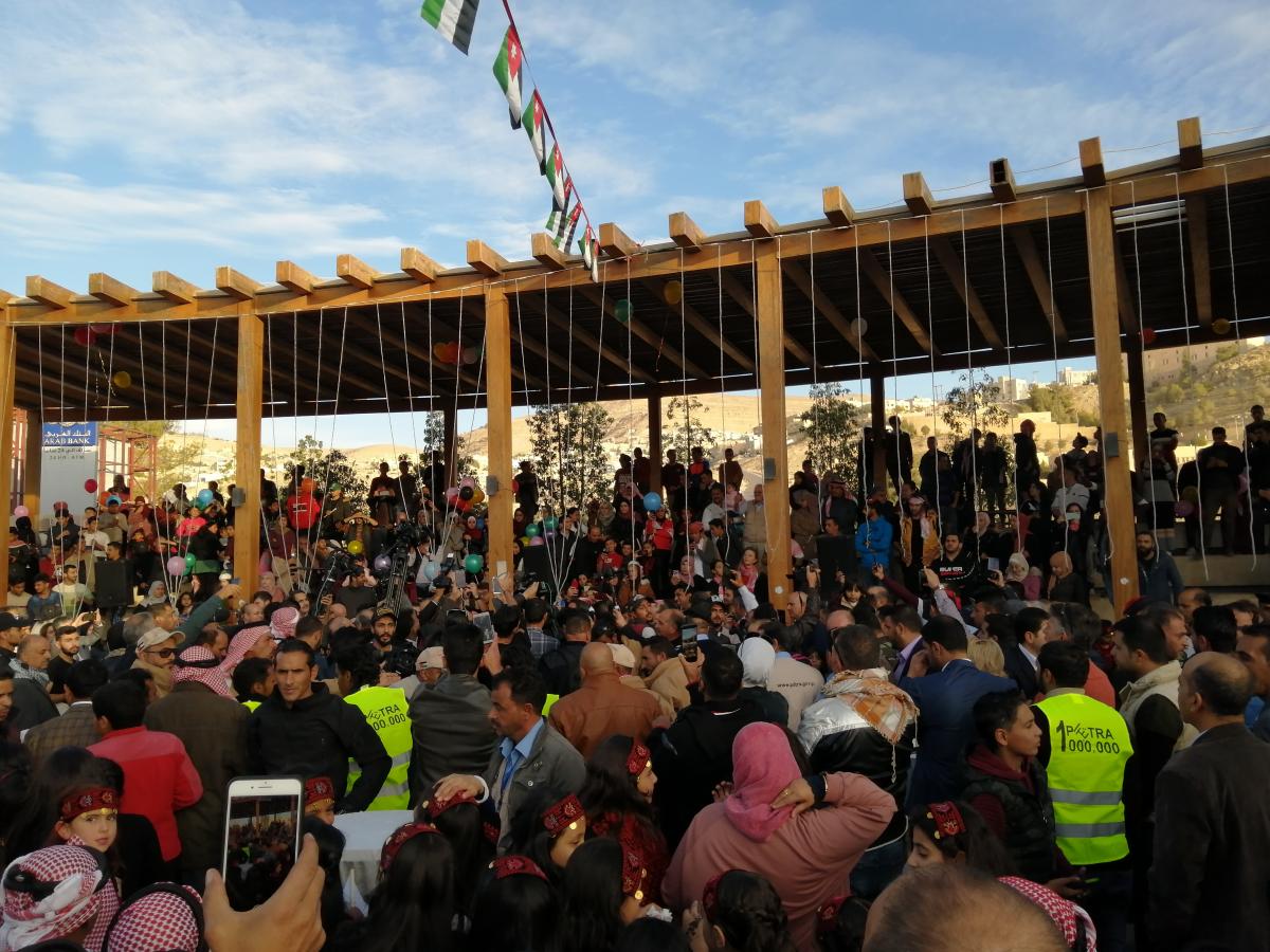 احتفالية بالزائر المليون للبترا