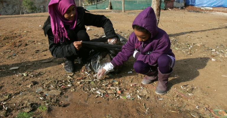 جانب من حملة "يلا ننظف عمان" 