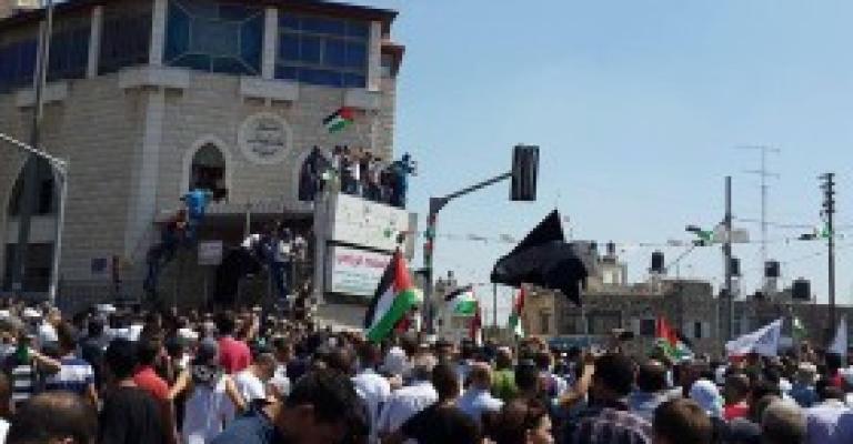 تشييع جثمان الشهيد الطفل ابوخضير 