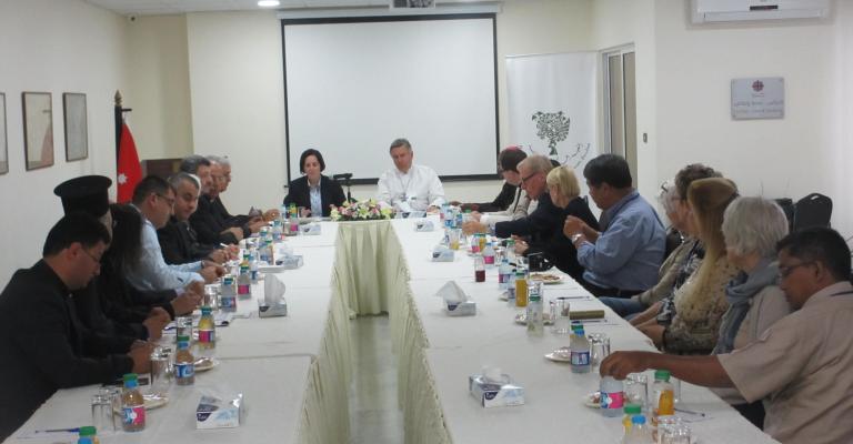 وفد من كلية القديس جورج والمركز الأنجليكاني يزور المعهد الملكي للدراسات الدينية