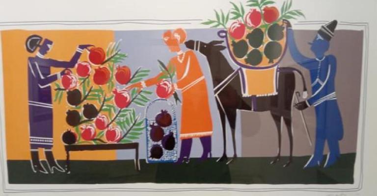 حسين ماضي.. نساء وطيور ورمان تلوّن الطبيعة