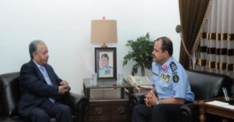 Minister of Interior congratulates Public Security director Hussein Majali Minister of Interior congratulates Public Security director Hussein Majali