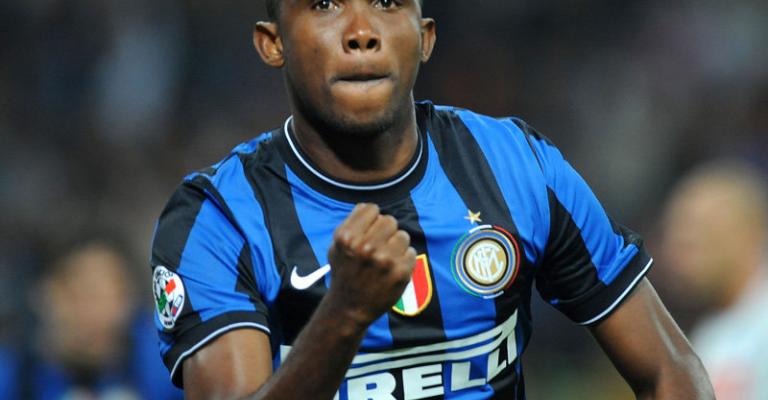 Eto'o wins CAF African Player of Year Award for fourth time Eto'o wins CAF African Player of Year Award for fourth time