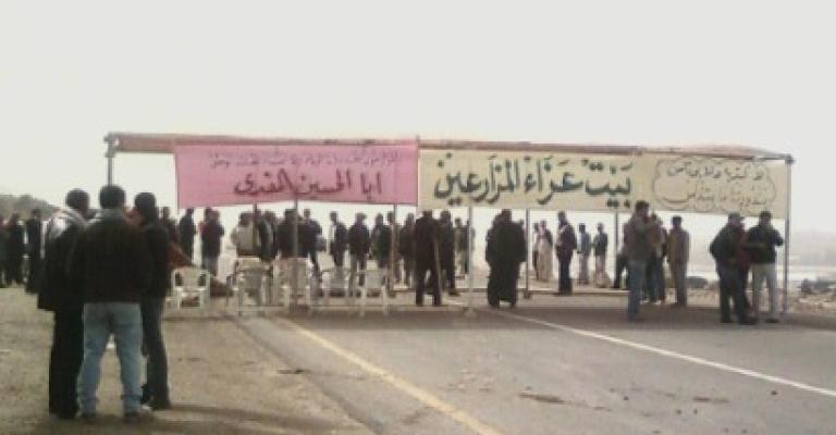 مزارعو الأغوار الجنوبية يفتحون بيت عزاء للمزارعين