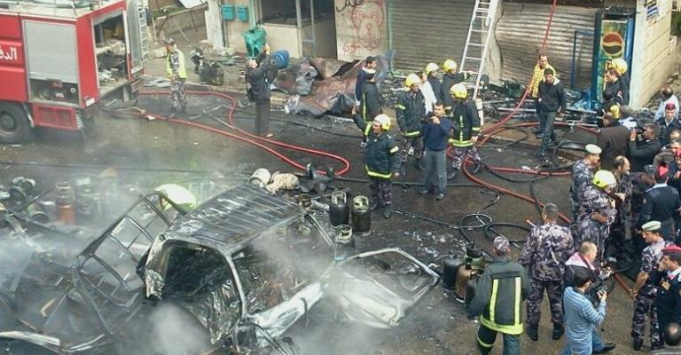 فيديو وصور لانفجار سيارة الغاز في المدينة الرياضية فيديو وصور لانفجار سيارة الغاز في المدينة الرياضية