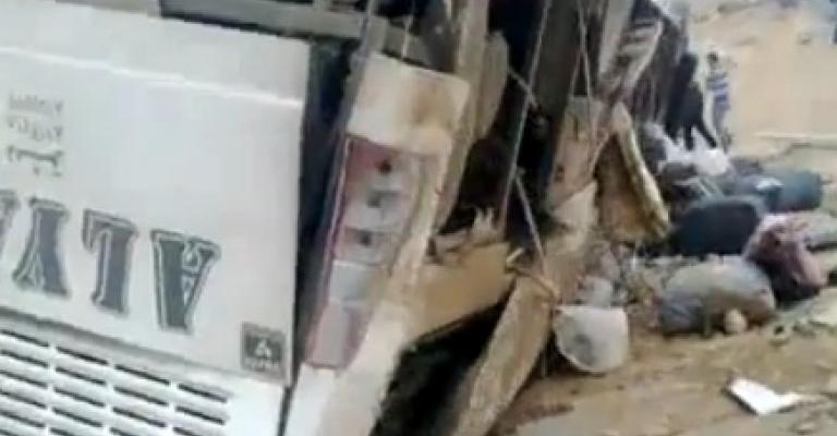 العدسية: وفاة 16 معتمرا فلسطينيا بحادث سير العدسية: وفاة 16 معتمرا فلسطينيا بحادث سير