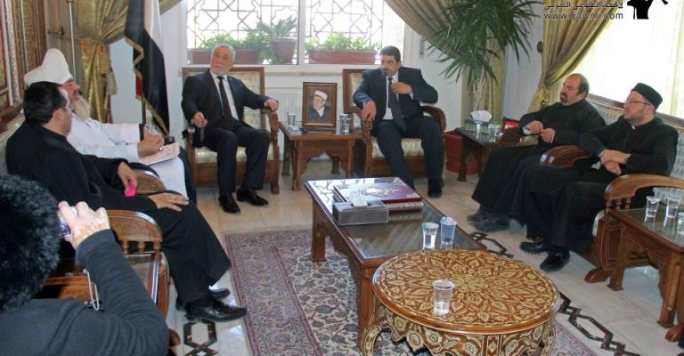 وفد لائحة القومي العربي يعزي السفير السوري بالأردن بوفاة البوطي / فيسبوك وفد لائحة القومي العربي يعزي السفير السوري بالأردن بوفاة البوطي / فيسبوك