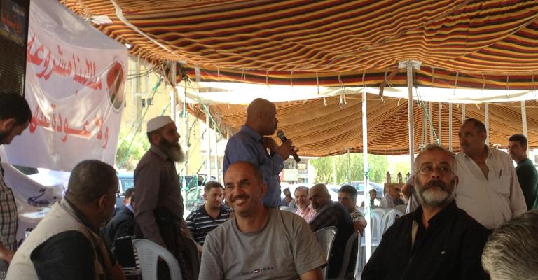 رئيس النقابة المستقلة للكهرباء يتوعد بنقل الاعتصام لرئاسة الوزراء 