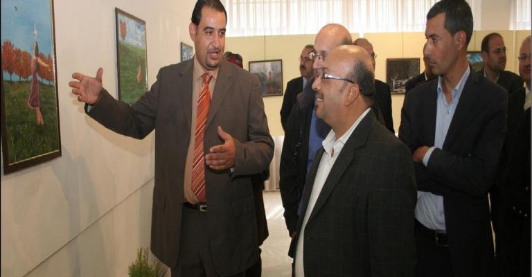 افتتاح معرض تشكيلي في الجامعة الاردنية افتتاح معرض تشكيلي في الجامعة الاردنية