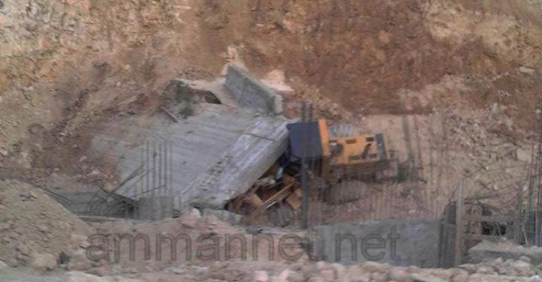 انهيار في أحد الإنشاءات بالفحيص