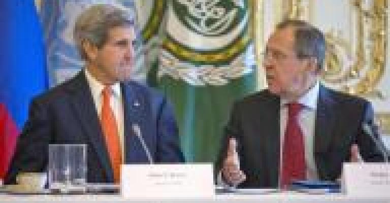 لافروف وكيري يبحثان وقف إطلاق النار في سورية