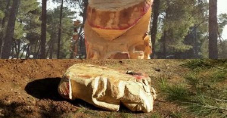 "الأردنية" تحقق بقطع رأس تمثال "أليكسا"