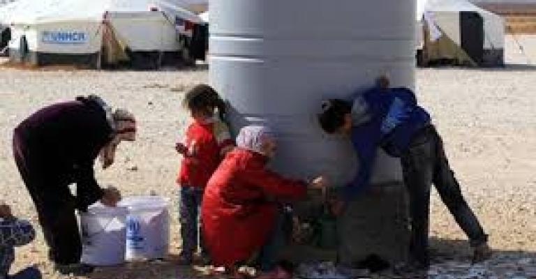 3500 متر مكعب مياه للزعتري يومياً 3500 متر مكعب مياه للزعتري يومياً