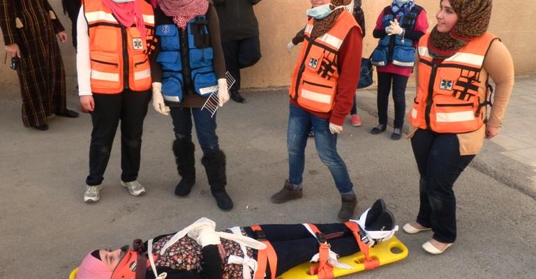 دورة في مجالات الدفاع المدني في هيئة شباب كلنا الاردن بالزرقاء