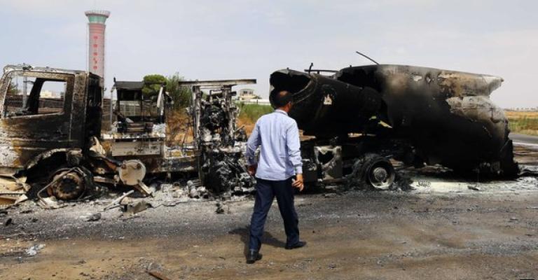 ليبيا: قتال عنيف حول مطار طرابلس