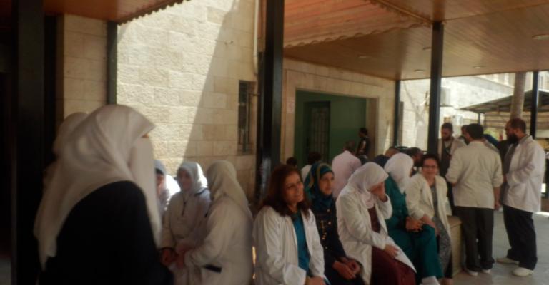 ممرضو "الحاووز": ماضون في الاضراب حتى اخر الشوط