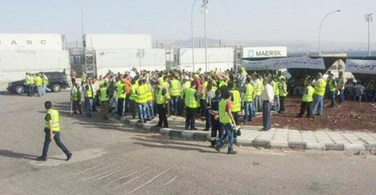 قوات الدرك تعتقل عمالا في ميناء حاويات العقبة