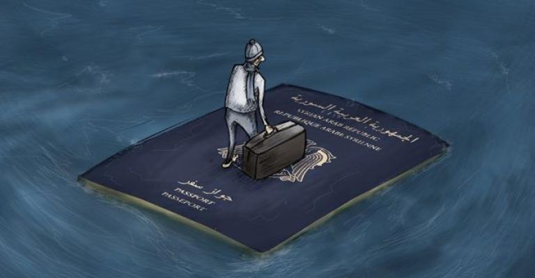 لاجئون سوريون يحلمون بأوروبا وجهة لهم لاجئون سوريون يحلمون بأوروبا وجهة لهم