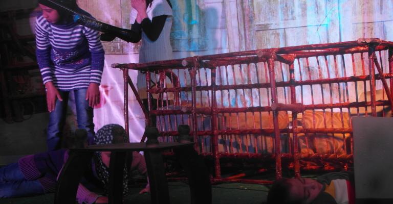 عرضين مسرحيين لأطفال الزعتري 