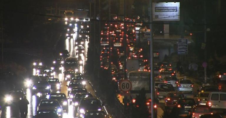 أزمة سير - في العاصمة عمان يوم 13/1/2015