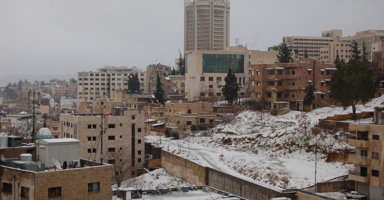 ثلوج "هدى" - تصوير الزميل غسان فرج