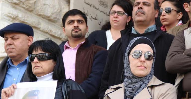 وقفة لنقابة الصحفيين تنديداً باغتيال الكساسبة