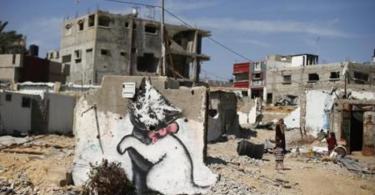 "غزاوي" يبيع رسما للفنان الشهير بانكسي بــ 175 دولار "غزاوي" يبيع رسما للفنان الشهير بانكسي بــ 175 دولار