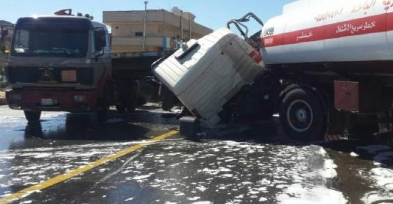 وفاة وإصابة بتصادم شاحنتين في الكرك