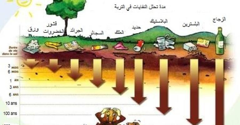 أثر النفايات المنزلية على البيئة