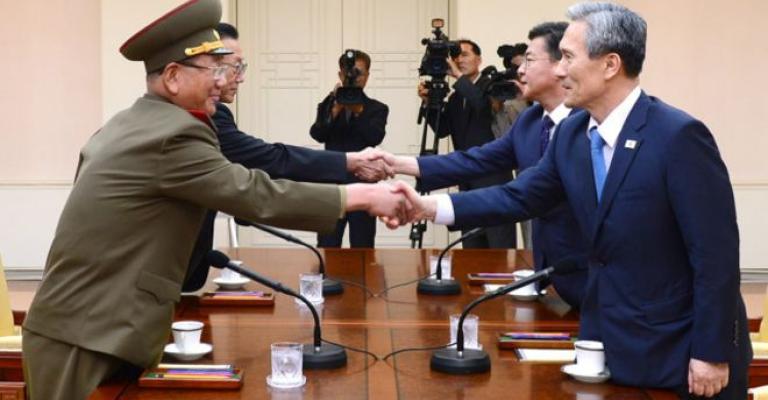 اتفاق لتخفيف التوتر بين الكوريتين اتفاق لتخفيف التوتر بين الكوريتين