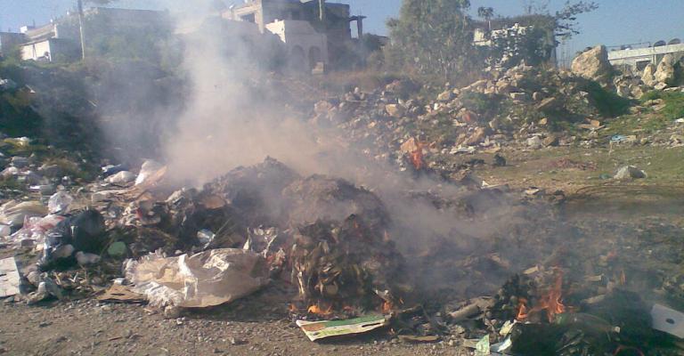 الأمانة: عقوبة مشددة على حرق حاويات النفايات