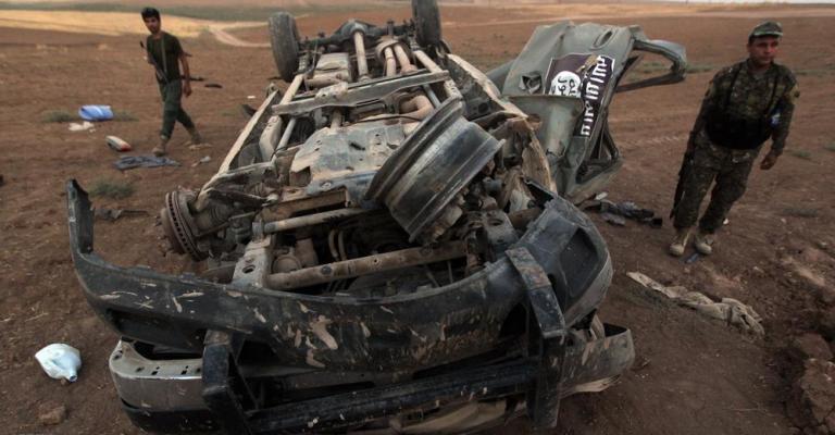 العراق يعلن قصف موكب البغدادي العراق يعلن قصف موكب البغدادي