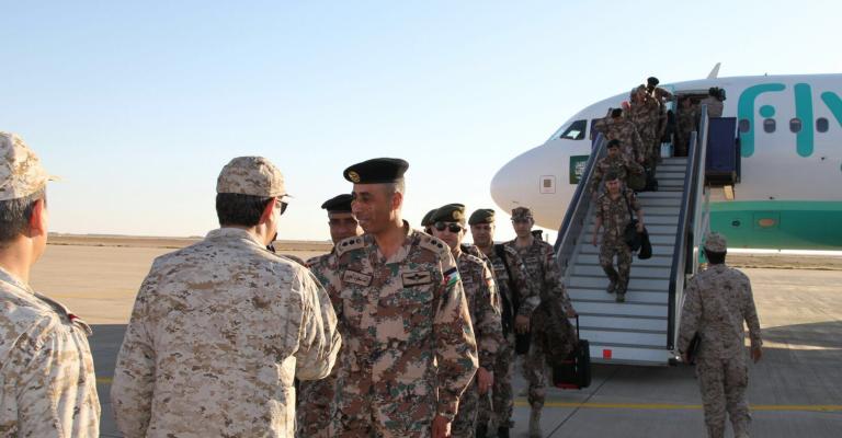 وصول قوات أردنيّة للسعودية للمشاركة في "رعد الشمال" وصول قوات أردنيّة للسعودية للمشاركة في "رعد الشمال"