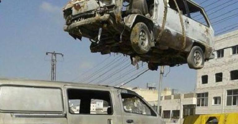 رفع 400 سيارة تالفة ومهجورة