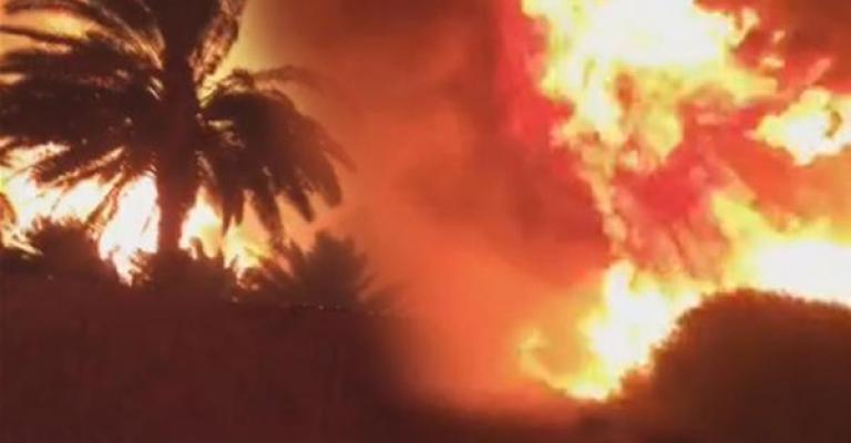 حريقين بمزارع في البلقاء