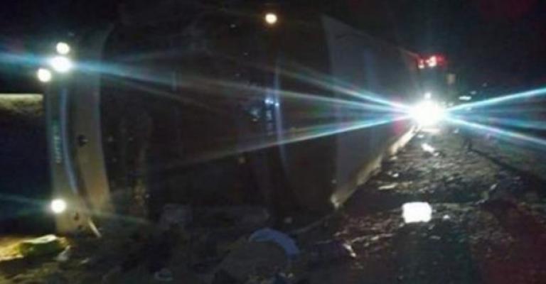 "تغيير المسرب" سبب حادث حافلة المعتمرين الفلسطينيين