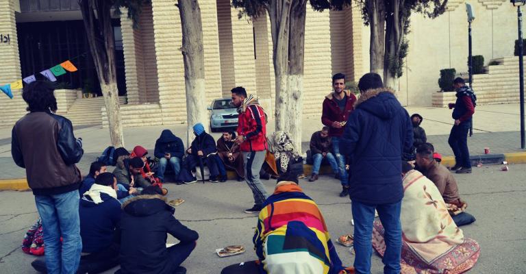 مواصلة الاعتصام المفتوح في "الأردنية" وتصعيد الجمعة