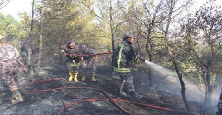 4 حرائق بأعشاب جافة في الطفيلة