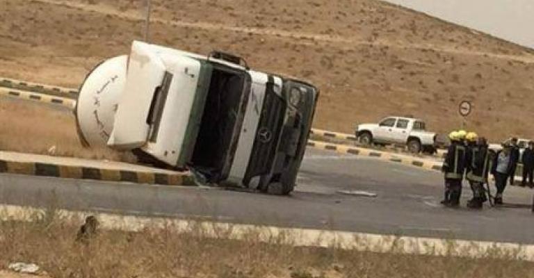 معان: وفاة سائق صهريج بحادث تدهور معان: وفاة سائق صهريج بحادث تدهور