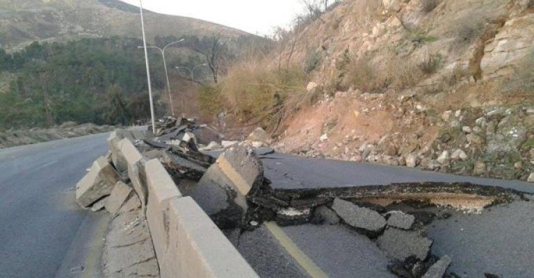 قوقزة: الجبل الذي انهار على طريق اربد مليء بالكهوف الأثرية قوقزة: الجبل الذي انهار على طريق اربد مليء بالكهوف الأثرية