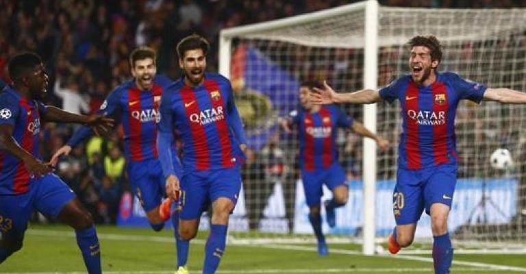 برشلونة يكتب التاريخ بالعبور لدور الثمانية