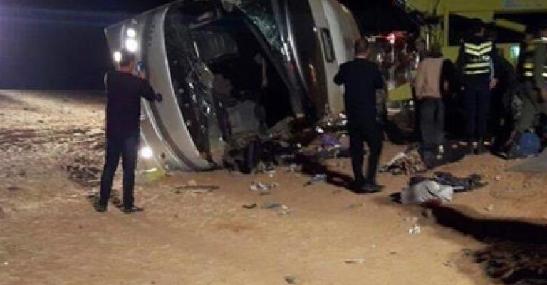 وفاة خامسة بحادث حافلة المعتمرين وفاة خامسة بحادث حافلة المعتمرين