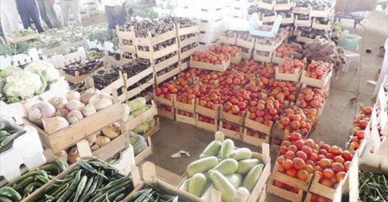 3491 طن خضار وفواكه ترد للسوق المركزي اليوم