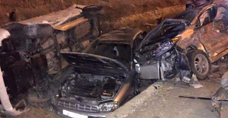 وفاتان و6 إصابات بحادث تصادم قرب سيل جرش وفاتان و6 إصابات بحادث تصادم قرب سيل جرش