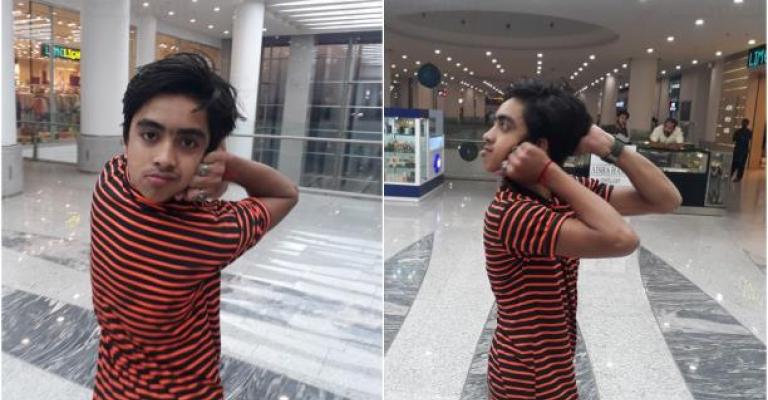 فتى يستطيع تدوير رأسه 180 درجة فتى يستطيع تدوير رأسه 180 درجة