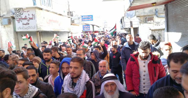 مسيرة احتجاجية في معان نصرة للقدس مسيرة احتجاجية في معان نصرة للقدس