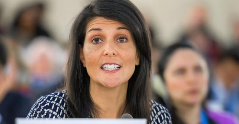 هايلي تهدد المصوتين بشأن القدس