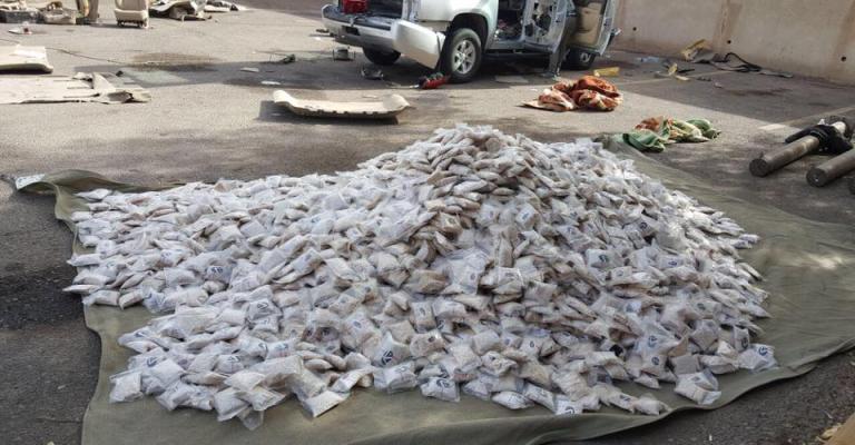 الامن يحبط تهريب 2ر6 مليون حبة مخدرة عبر "الدرة" الحدودي الامن يحبط تهريب 2ر6 مليون حبة مخدرة عبر "الدرة" الحدودي