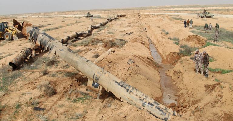 احباط مخطط ارهابي من خلال انبوب النفط القديم احباط مخطط ارهابي من خلال انبوب النفط القديم